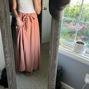 Orange Creek dusty orange Skirt with pockets!!